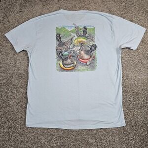 Combat Waterfowl T-Shirt Men's 3XL Light Blue River Tubing Scaup Ducks